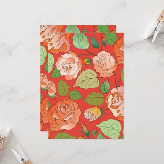 Rozen 26 kaart (Voorkant / Achterkant in situ)