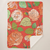 Rozen 26 sherpa deken (Voorkant)