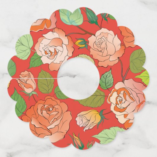 Rozen 26 wijnglaslabel (Voorkant)