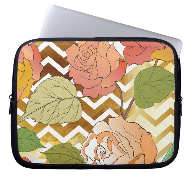 Rozen 28 laptop sleeve (Voorkant)