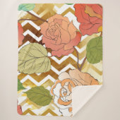 Rozen 28 sherpa deken (Voorkant)