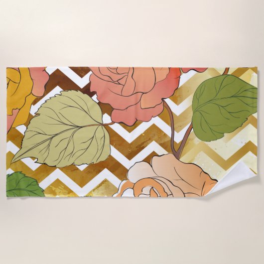 Rozen 28 strandlaken (Voorkant)