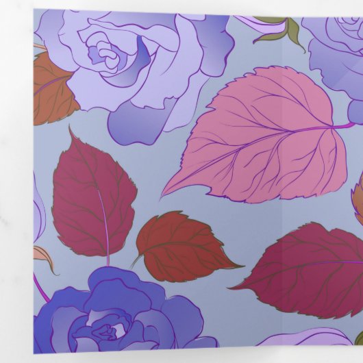 Rozen 29 drieluik wenskaart (Binnenzijde eerst)