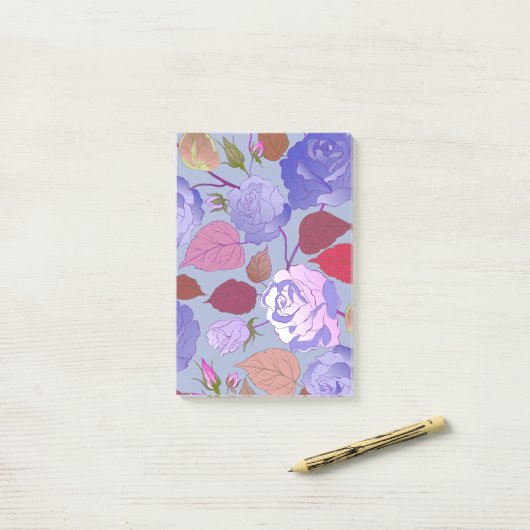 Rozen 29 post-it® notes (Op bureau)