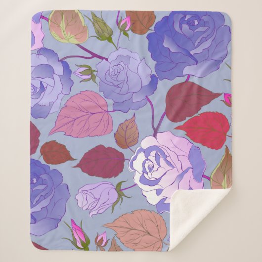 Rozen 29 sherpa deken (Voorkant)