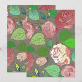 Rozen 30 bedankkaart (Voorkant / Achterkant)