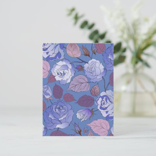 Rozen 32 feestdagenkaart (Staand voorkant)