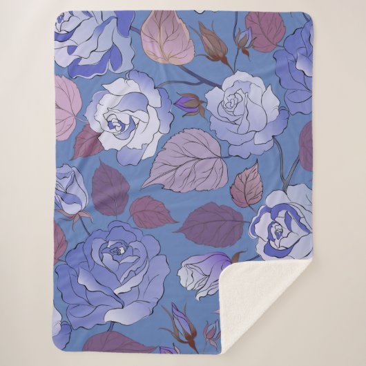 Rozen 32 sherpa deken (Voorkant)