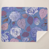 Rozen 32 sherpa deken (Voorkant (horizontaal))