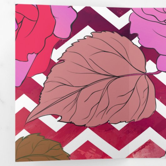 Rozen 33 drieluik wenskaart (Binnenzijde eerst)