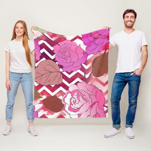 Rozen 33 fleece deken (In situ)