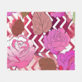 Rozen 33 fleece deken (Voorkant (Horizontaal))