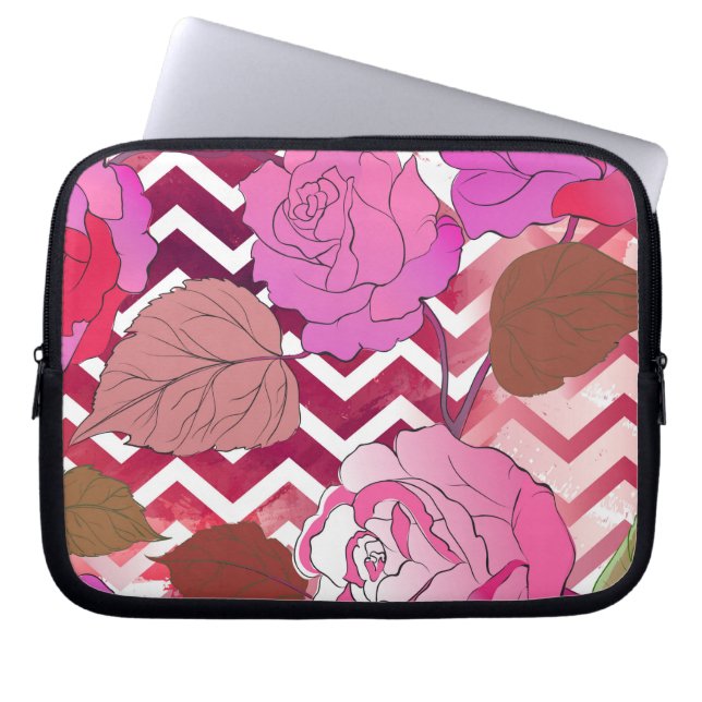 Rozen 33 laptop sleeve (Voorkant)
