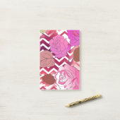 Rozen 33 post-it® notes (Op bureau)