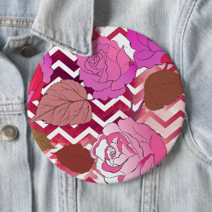 Rozen 33 ronde button 6,0 cm
