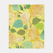 Rozen 4 fleece deken (Voorkant)