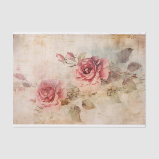  Rozen 4 ontkoppelingspapier Tissuepapier (Voorkant)