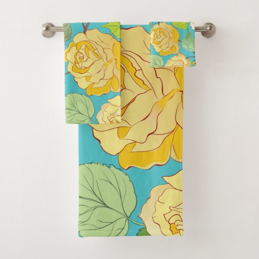 Rozen 5 bad handdoek (Insitu)