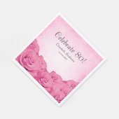  Rozen 80ste verjaardagsfeestje Servet (Hoek)