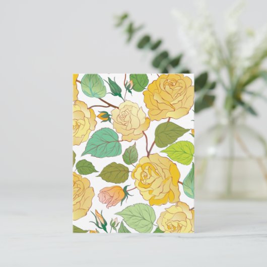 Rozen 9 briefkaart (Staand voorkant)