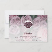 Rozen Aangepaste foto - denken aan jou - Notitiekaartje (Achterkant)