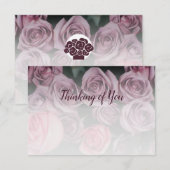 Rozen Aangepaste foto - denken aan jou - Notitiekaartje (Voorkant / Achterkant)