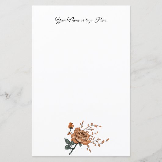 Rozen - Aangepaste schrijfbenodigdheden (Voorkant)