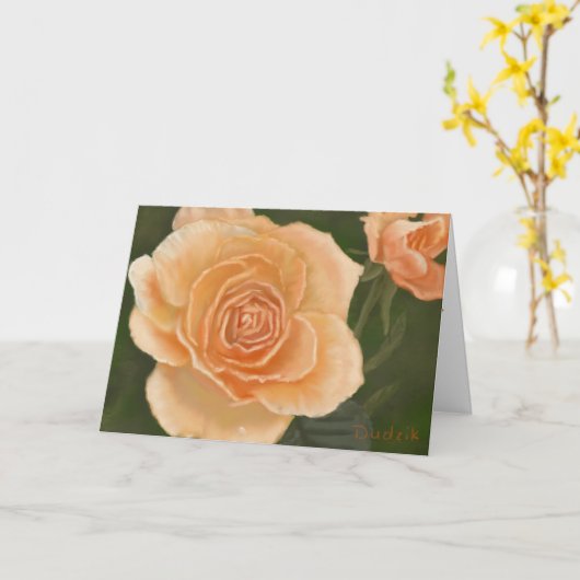 Rozen Aanmoedigingsscripts voor Peace JW Kaart (Gele Bloem)