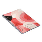 Rozen abstract patroon notitieboek (Rechterzijde)
