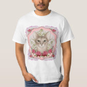 Rozen Abyssinian Cat T-shirt (Voorkant)