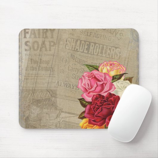  Rozen Achtergrond Muismat (Met muis)