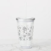 Rozen Acryl Drinkbeker (Voorkant)