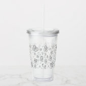 Rozen Acryl Drinkbeker (Rechts)