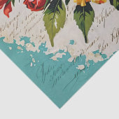 Rozen acryl schilderij Decoupage Tissuepapier (Detail)