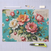 Rozen acryl schilderij Decoupage Tissuepapier (Craft)