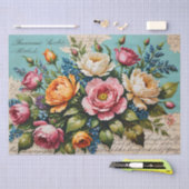 Rozen acryl schilderij Decoupage Tissuepapier (Craft)