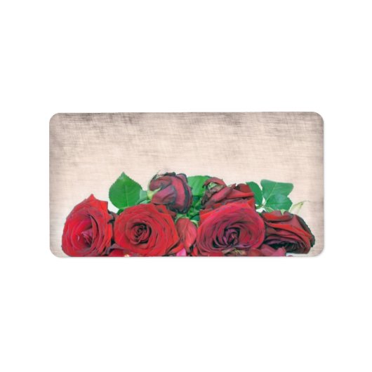Rozen Adres Etiket (Voorkant)