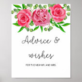 Rozen advies en wensen voor het Poster van Passen  (Voorkant)