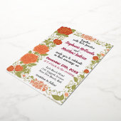 Rozen als Love's Emblem in the Journey of Union - Folie Uitnodiging (Gedraaid)