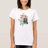 Rozen anemones bouquet t-shirt (Voorkant)