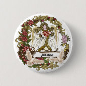 Rozen Angel Ronde Button 5,7 Cm (Voorkant)