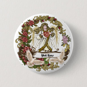 Rozen Angel Ronde Button 5,7 Cm