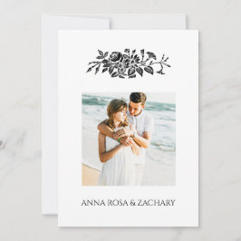 *~* Rozen AR6 Victoriaans QR FOTO RSVP Weddenschap Kaart