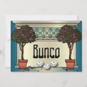 Rozen Art Deco Bunco Kaart (Voorkant)