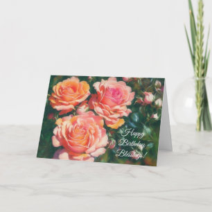 Rozen Art Faith Verjaardag Kaart