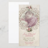  Rozen Baby Girl Aankondiging (Voorkant / Achterkant)