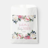 Rozen Baby in Bloom Bloemen Baby shower Bedankzakje (Voorkant)