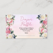 Rozen Baby in Bloom Bloemenluier Raffle Informatiekaartje (Voorkant)