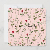  Rozen Baby shower Kaart (Voorkant)