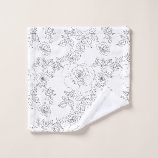 Rozen Bad Handdoek (Wasdoekje)